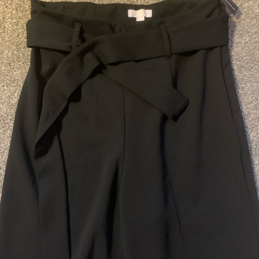 Black Paper Bag Work Pants